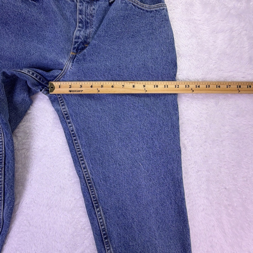 Vintage 90s Gitano High Waisted Denim‎ Jeans Women's 12P Petite Blue Tapered Leg - Picture 8 of 11